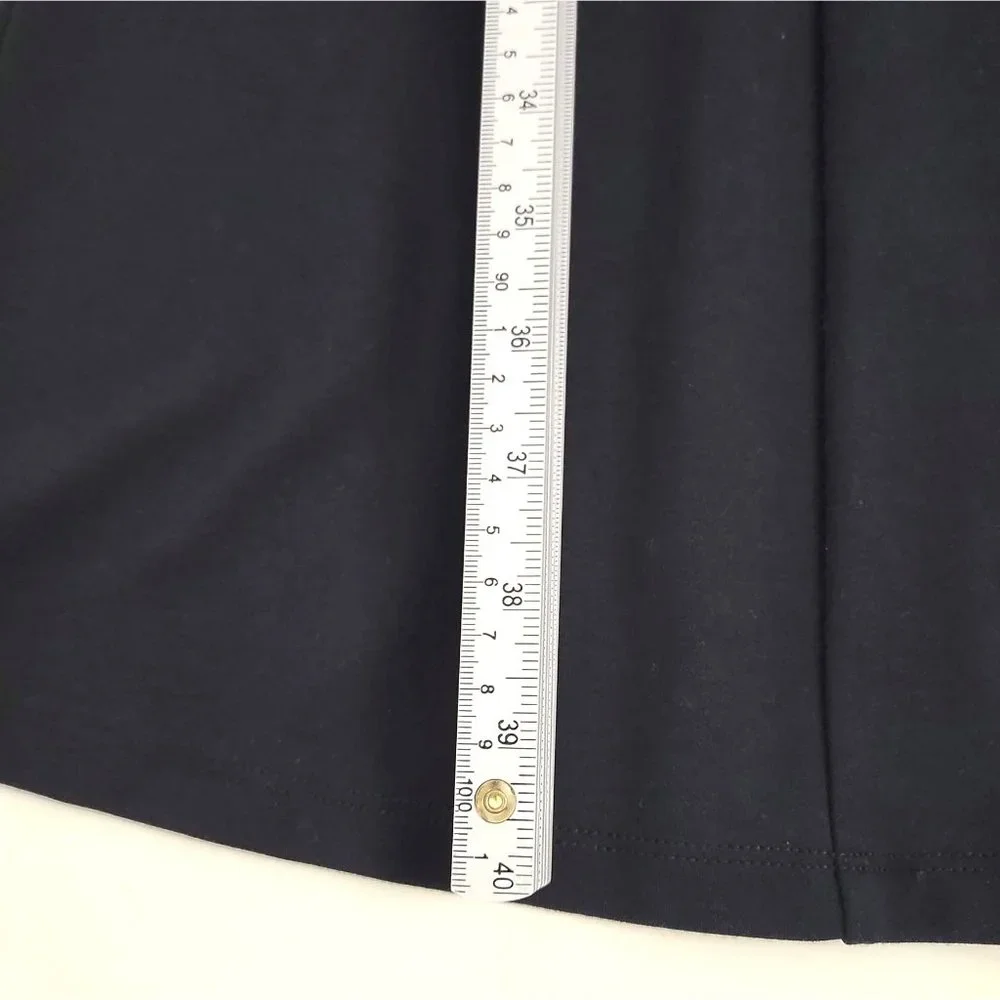 Soft Surroundings Black Eyelet Diamond Long Sleeve Sheath Dress Size Small - Picture 8 of 11